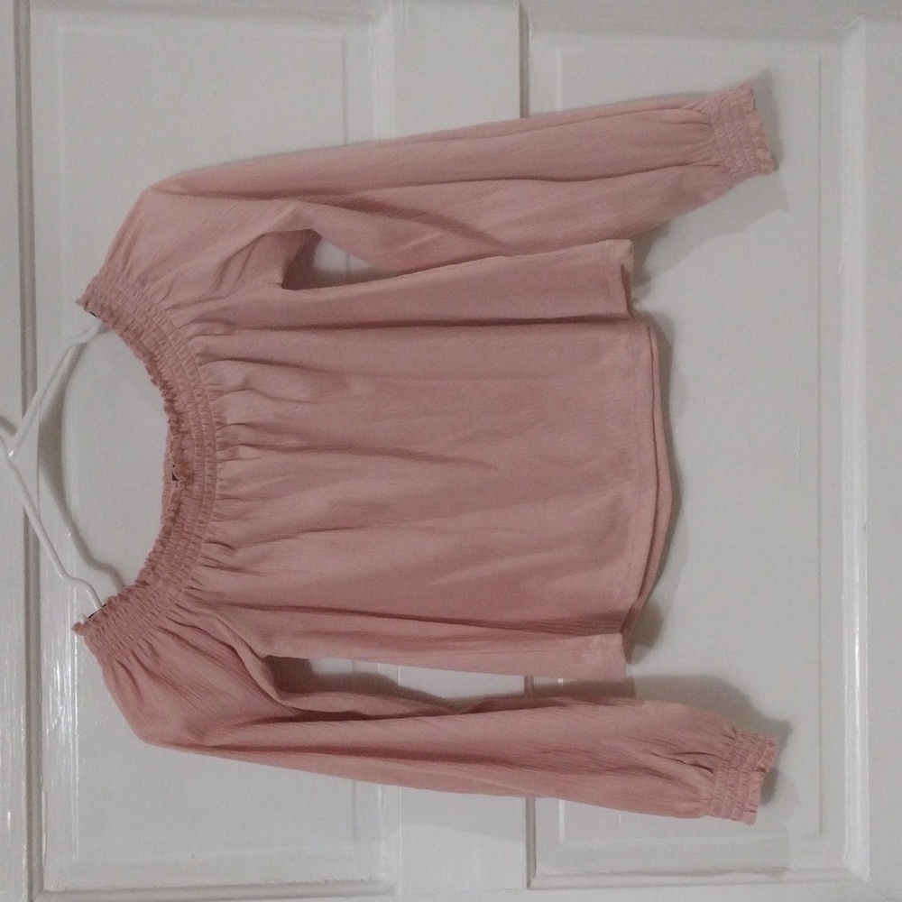 H&M Girl Blouse Size: XS Pink